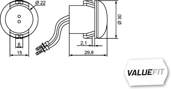 HELLA 2PG 357 011-021 Position Light