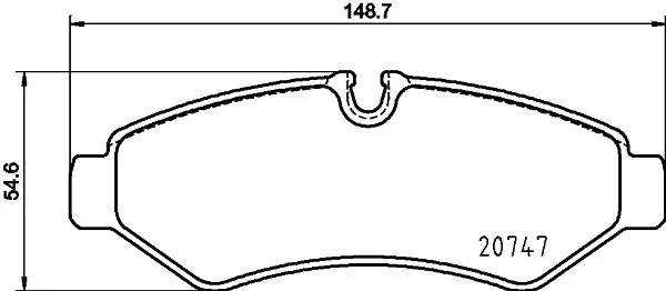 Brake Pad Set, disc brake 8DB 355 036-861