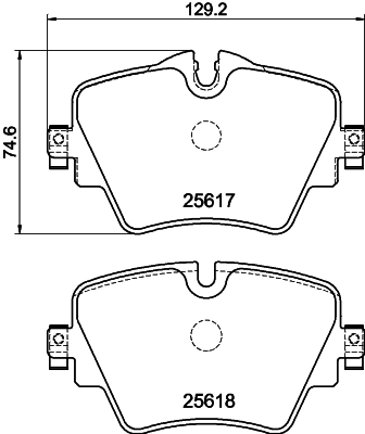 Brake Pad Set, disc brake 8DB 355 023-131