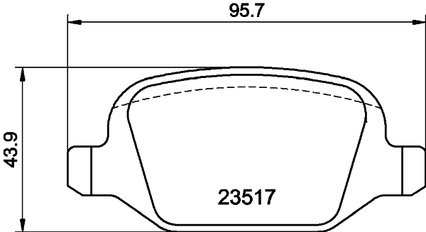 Brake Pad Set, disc brake 8DB 355 009-361