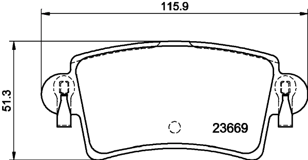 Brake Pad Set, disc brake 8DB 355 009-421