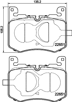 Brake Pad Set, disc brake 8DB 355 040-641