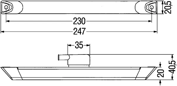 HELLA 2XS 008 078-007 Clearance Light