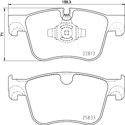 Brake Pad Set, disc brake 8DB 355 036-491