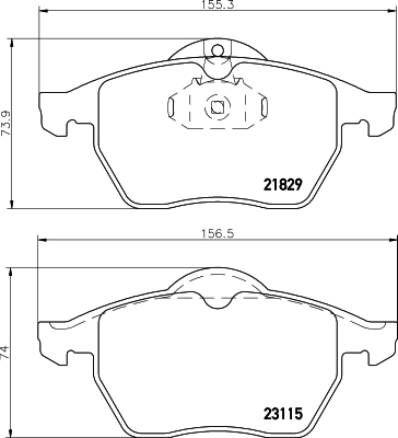 Brake Pad Set, disc brake 8DB 355 007-771