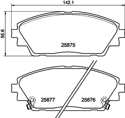 Brake Pad Set, disc brake 8DB 355 021-421
