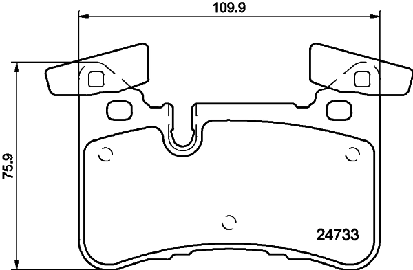 Brake Pad Set, disc brake 8DB 355 015-721