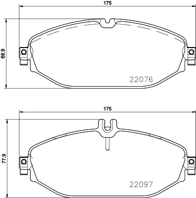 Brake Pad Set, disc brake 8DB 355 021-921