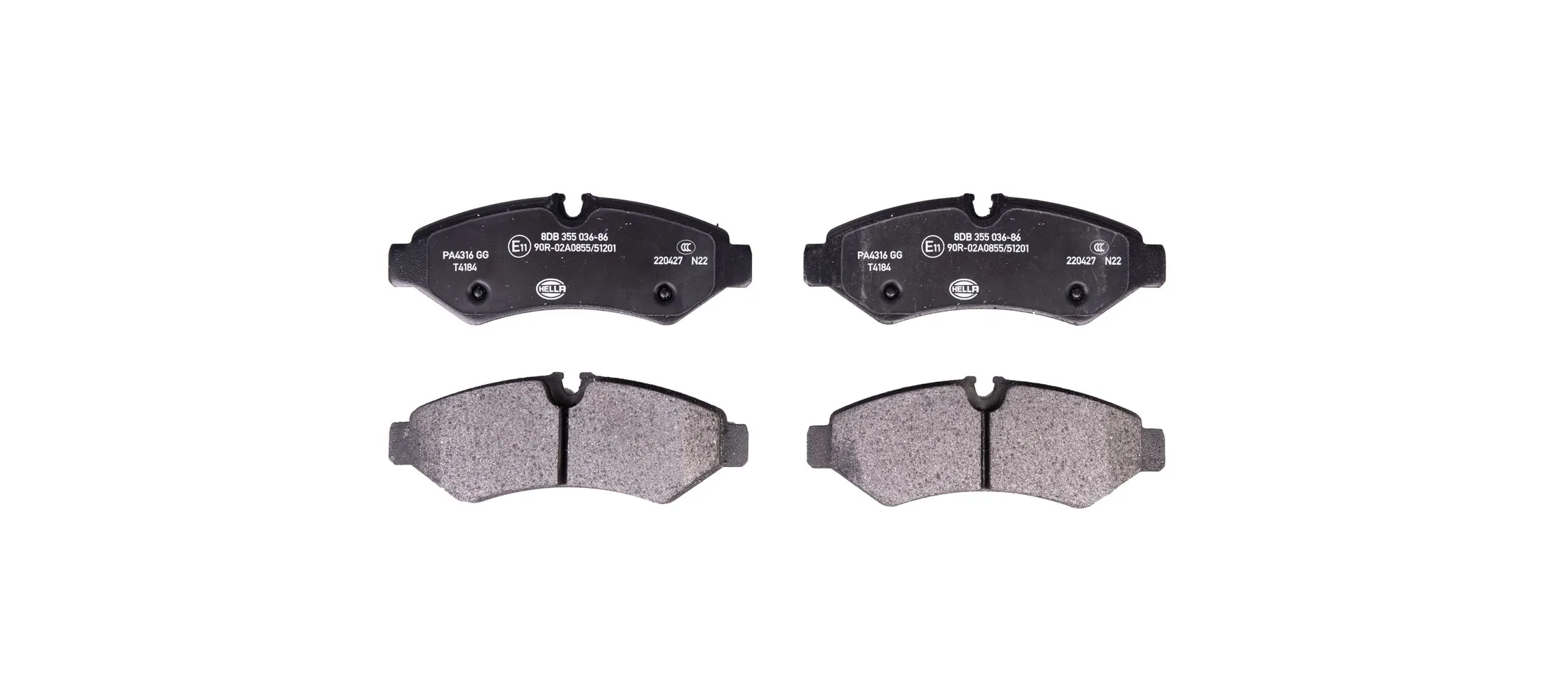 Brake Pad Set, disc brake 8DB 355 036-861