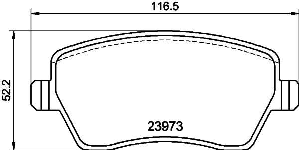Brake Pad Set, disc brake 8DB 355 010-851