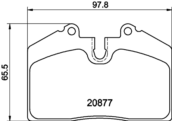 Brake Pad Set, disc brake 8DB 355 006-351
