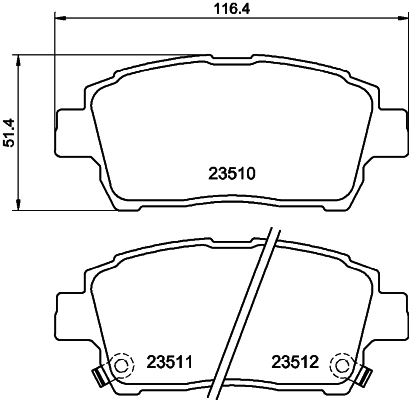 Brake Pad Set, disc brake 8DB 355 017-081