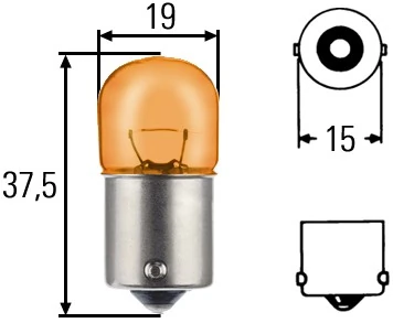 Bulb, direction indicator STANDARD 8GA 002 071-051