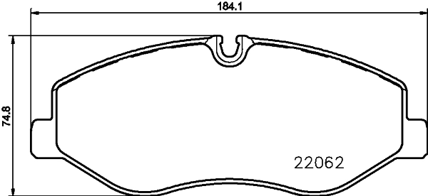Brake Pad Set, disc brake 8DB 355 021-961