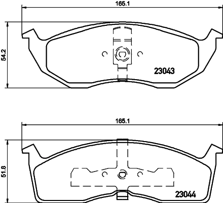 Brake Pad Set, disc brake 8DB 355 007-941