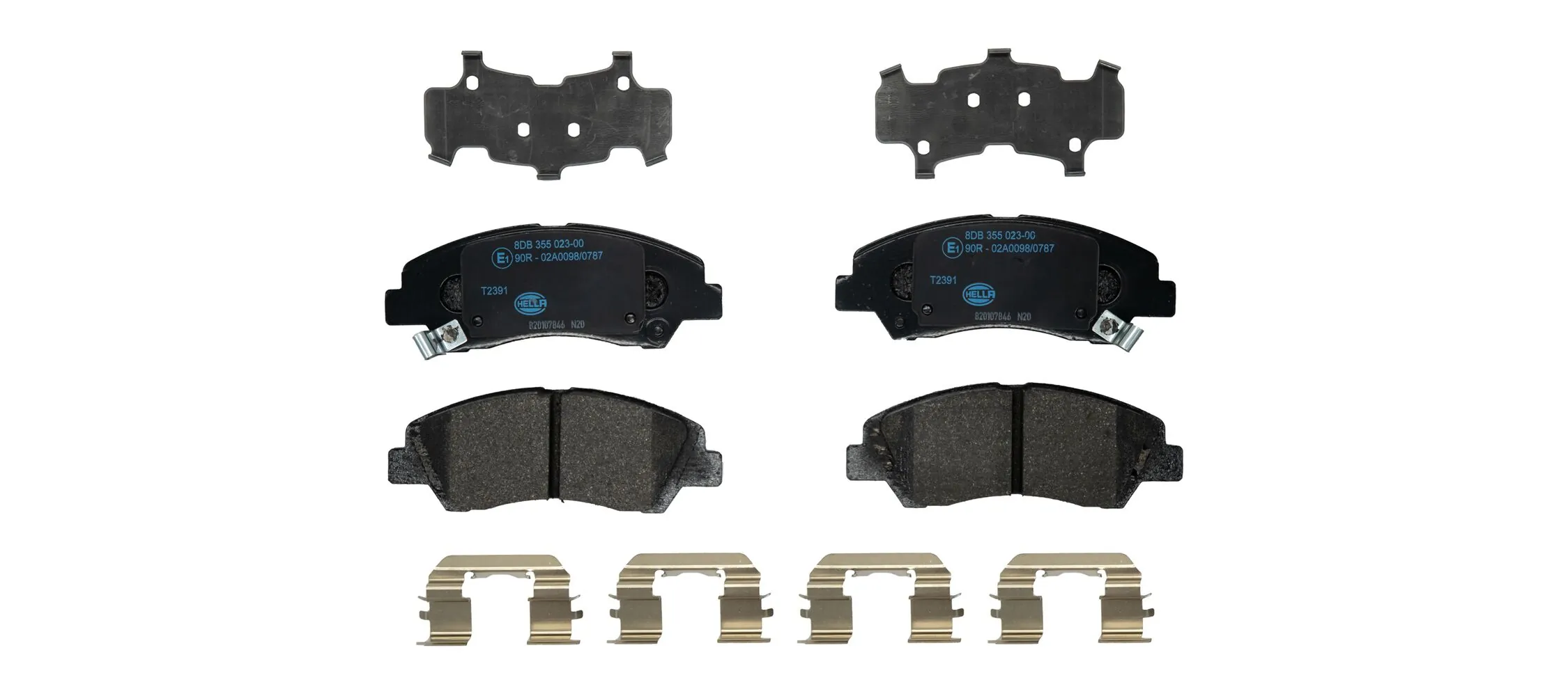 Brake Pad Set, disc brake 8DB 355 023-001