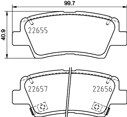 Brake Pad Set, disc brake 8DB 355 031-681