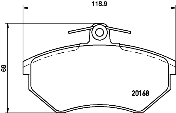 Brake Pad Set, disc brake 8DB 355 017-891