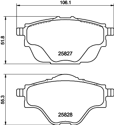 Brake Pad Set, disc brake 8DB 355 021-001