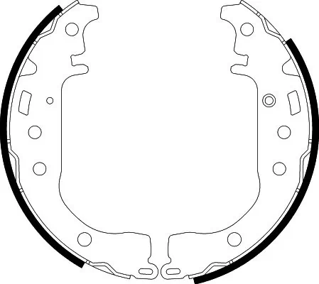 HELLA 8DB 355 001-771 Brake Shoe Set