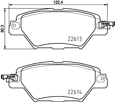 HELLA 8DB 355 036-521 Brake Pad Set, disc brake