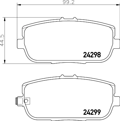 Brake Pad Set, disc brake 8DB 355 006-781