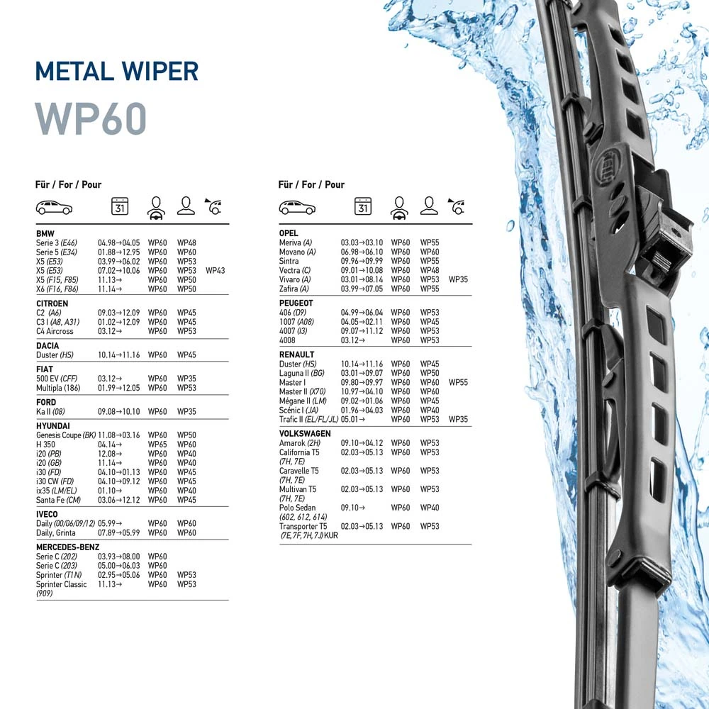 Wiper Blade Metal 9XW 178 878-241