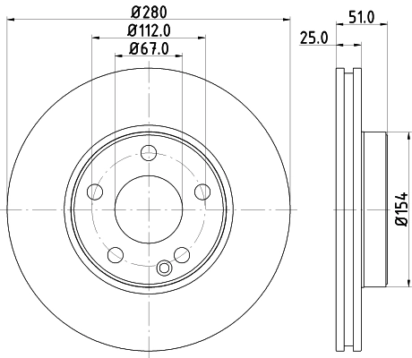 Brake Disc PRO 8DD 355 119-601