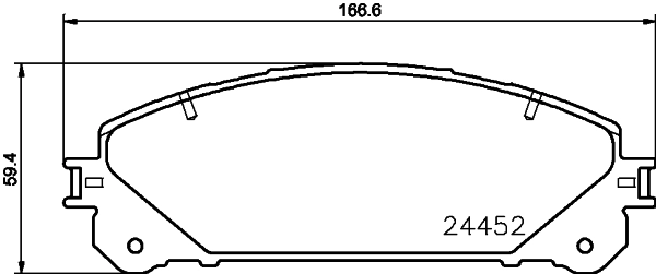 Brake Pad Set, disc brake 8DB 355 015-461