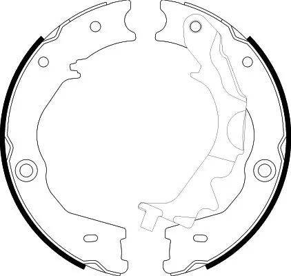 Brake Shoe Set, parking brake 8DA 355 051-121