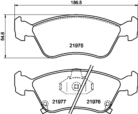 Brake Pad Set, disc brake 8DB 355 016-981