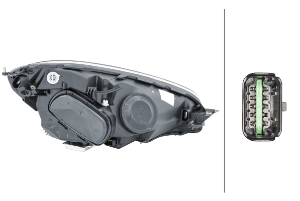 HELLA 1ZS 009 237-051 Headlight