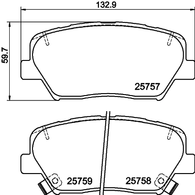 Brake Pad Set, disc brake 8DB 355 020-871