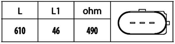 Sensor, crankshaft pulse 6PU 009 146-541