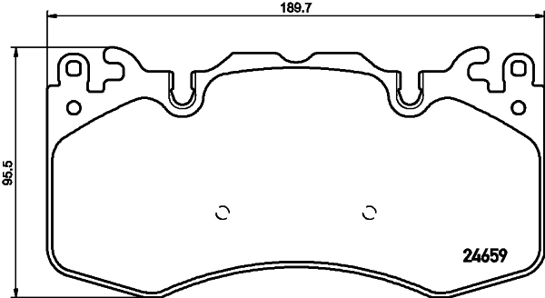 Brake Pad Set, disc brake 8DB 355 016-151