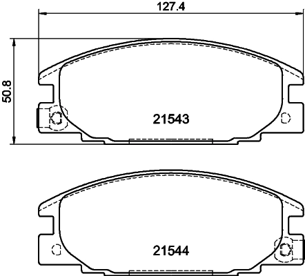 Brake Pad Set, disc brake 8DB 355 016-341