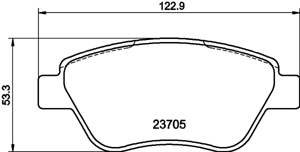 Brake Pad Set, disc brake 8DB 355 011-871