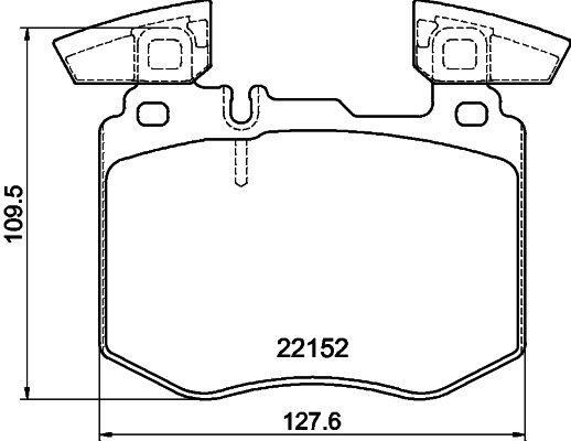 Brake Pad Set, disc brake 8DB 355 039-981