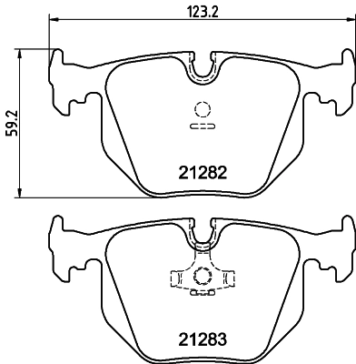 Brake Pad Set, disc brake 8DB 355 008-121