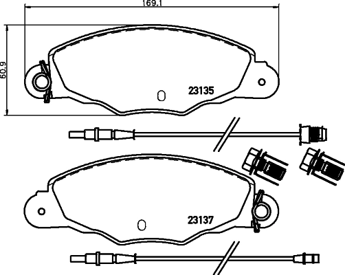 HELLA 8DB 355 019-331 Brake Pad Set, disc brake