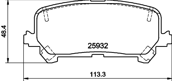 Brake Pad Set, disc brake 8DB 355 040-461