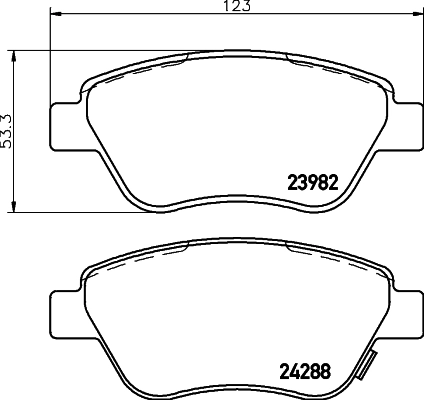 Brake Pad Set, disc brake 8DB 355 012-831