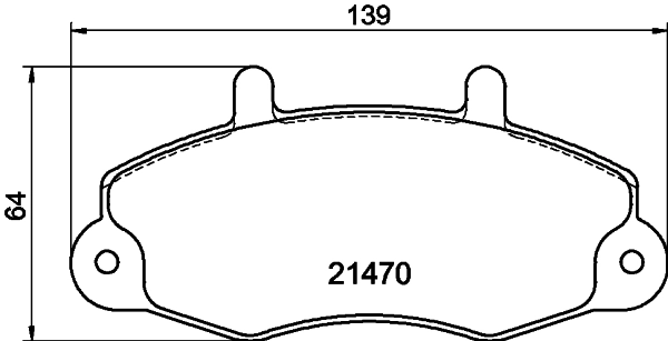 Brake Pad Set, disc brake 8DB 355 006-391