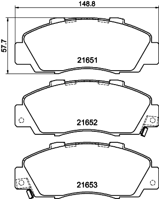 HELLA 8DB 355 016-441 Brake Pad Set, disc brake