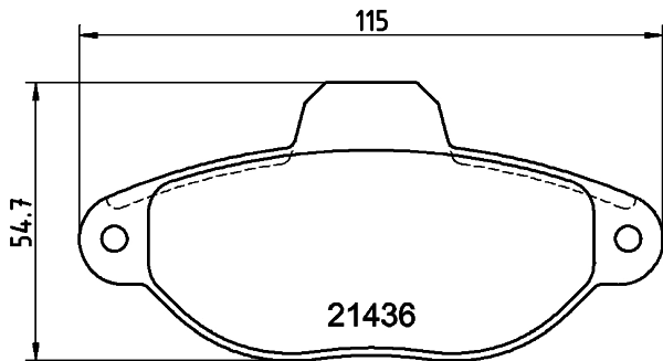 Brake Pad Set, disc brake 8DB 355 019-151