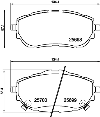 Brake Pad Set, disc brake 8DB 355 020-281
