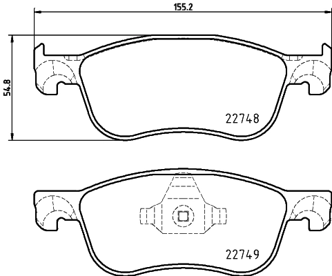 Brake Pad Set, disc brake 8DB 355 037-741