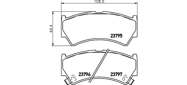 HELLA 8DB 355 017-031 Brake Pad Set, disc brake