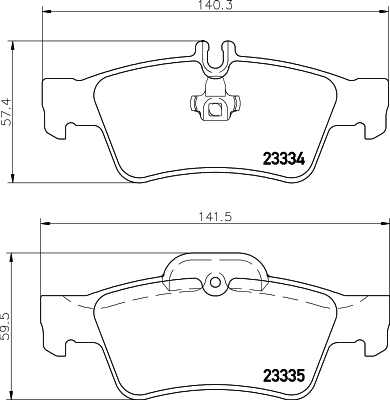 Brake Pad Set, disc brake 8DB 355 018-751