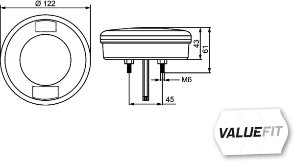 HELLA 2SD 357 027-001 Tail Light Assembly